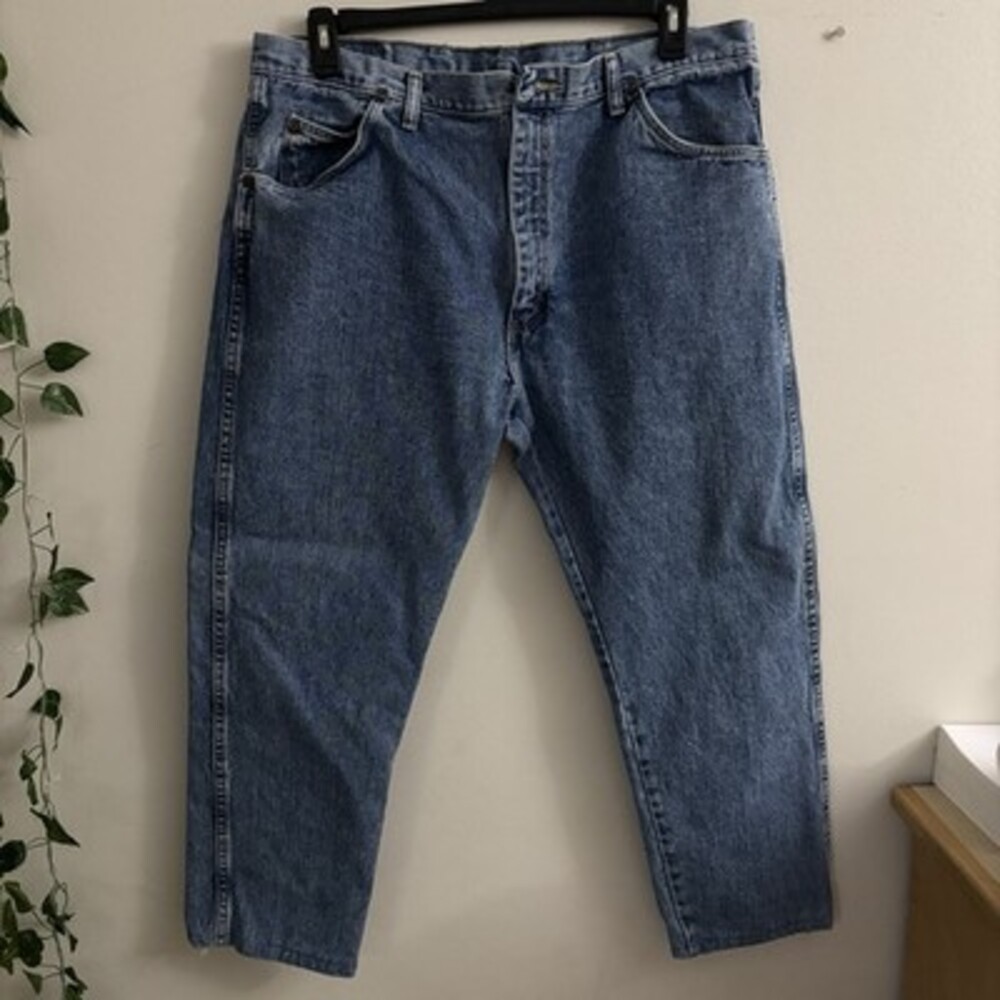 Vintage 90s Wrangler Jeans 40x30 (Fits 38x26) Authentic Blue Denim USA